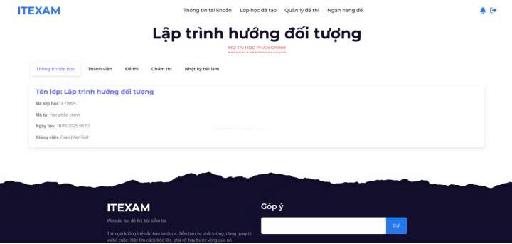 Thông tin lớp học